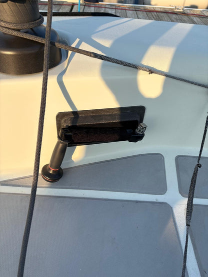 Sailboat Winch Handle Holder Pad – Adhesive Cockpit Mount for Quick Winch Handle Storage