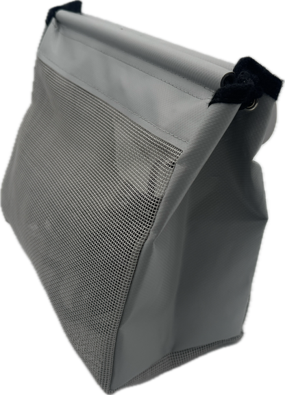Sailboat Powerboat Cockpit Deck Sheet Rope Storage Bag Closed White (Closed Medium L11.8 x H9.8 x W5.9)