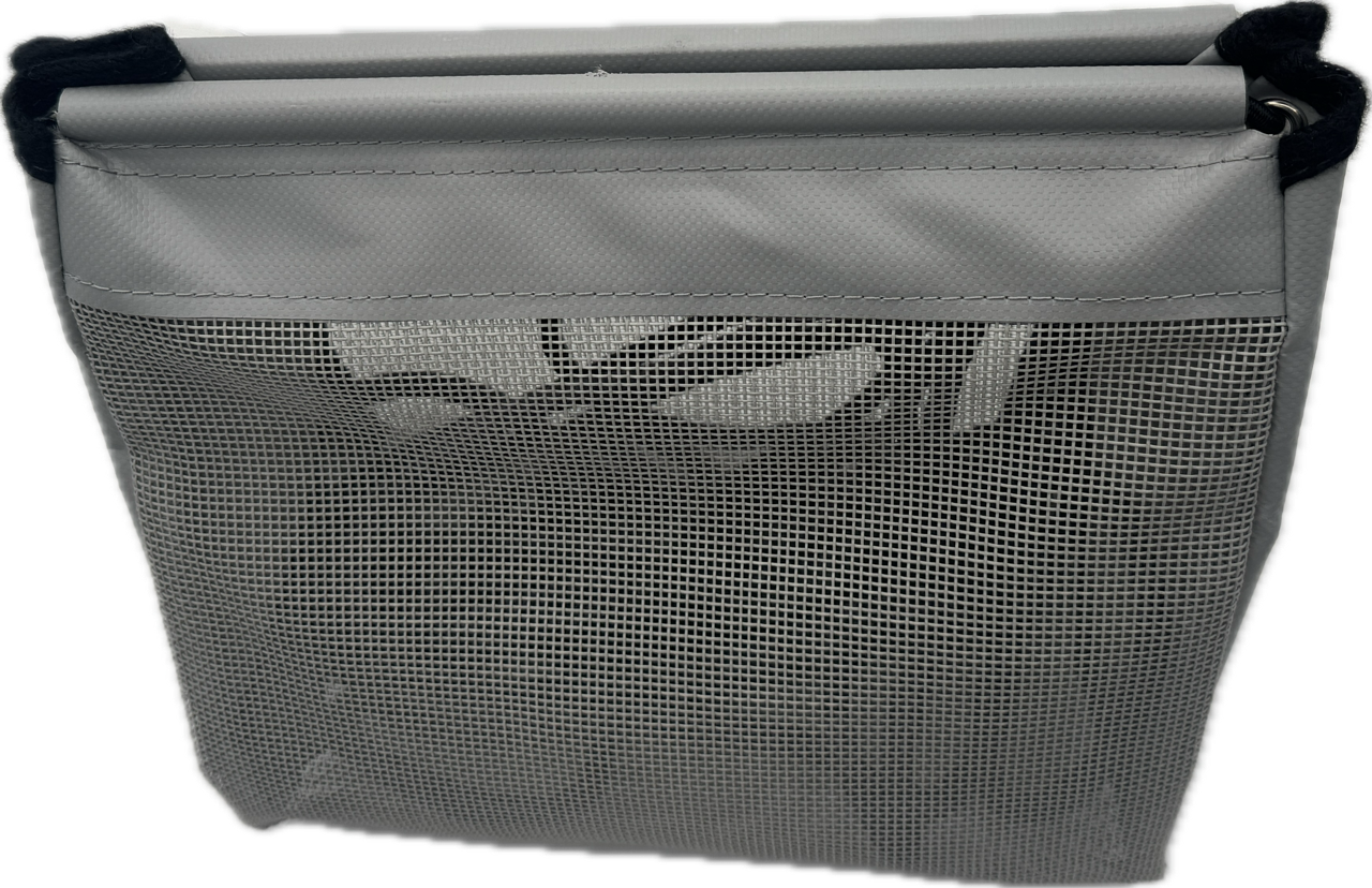 Sailboat Powerboat Cockpit Deck Sheet Rope Storage Bag Closed White (Closed Medium L11.8 x H9.8 x W5.9)