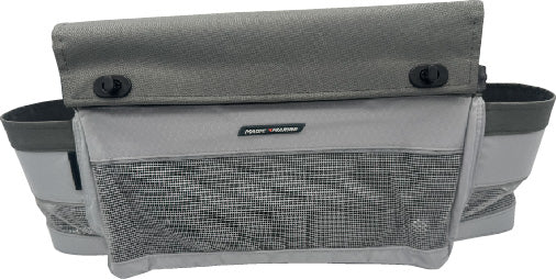 Magic Marine Sailboat Cockpit Rope & Halyard Storage Bag with Cup Holders and Protective Lid – Medium 16×10×4 inch, Gray