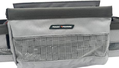 Magic Marine Sheet/Halyard, Rope Bag Deluxe Open Top With Cup Holders - Grey