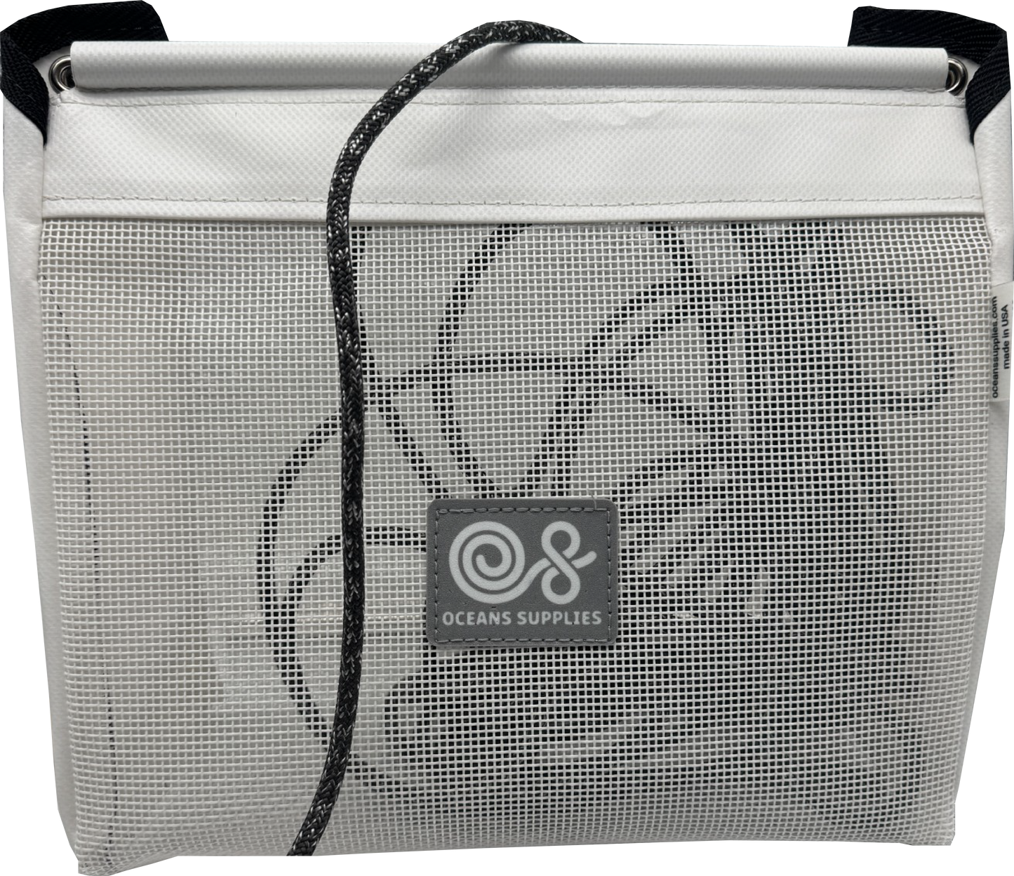 Sailboat Powerboat Cockpit Deck Sheet Rope Storage Bag Closed White (Closed Medium L11.8 x H9.8 x W5.9)