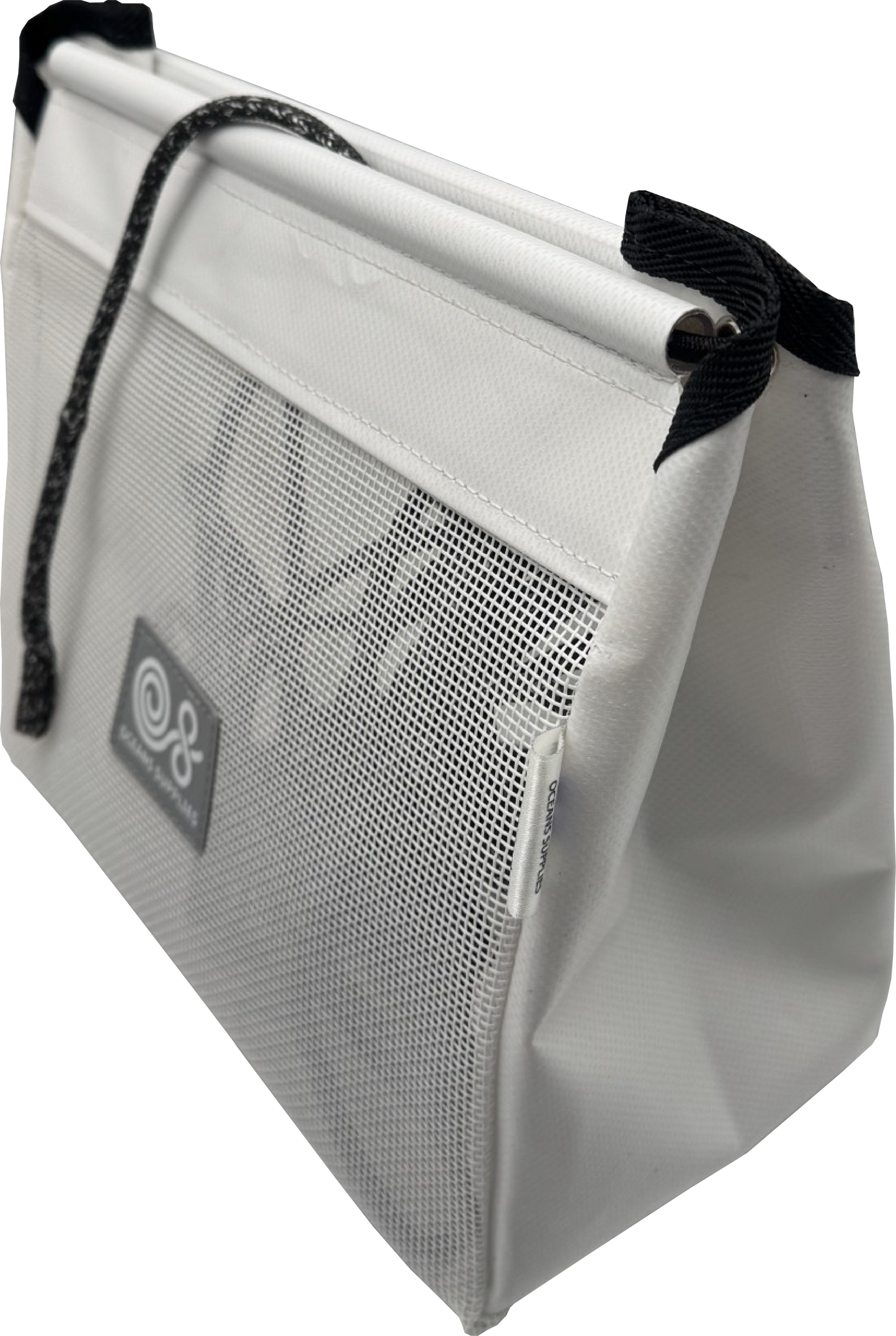Sailboat Powerboat Cockpit Deck Sheet Rope Storage Bag Closed White (Closed Medium L11.8 x H9.8 x W5.9)