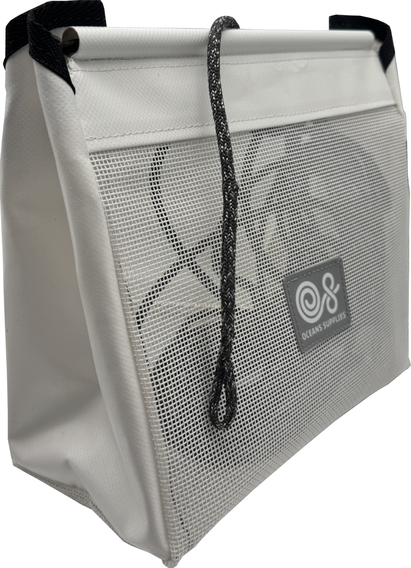 Sailboat Powerboat Cockpit Deck Sheet Rope Storage Bag Closed White (Closed Medium L11.8 x H9.8 x W5.9)