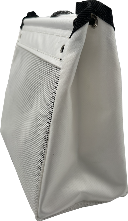 Sailboat Powerboat Cockpit Deck Sheet Rope Storage Bag Closed White (Closed Medium L11.8 x H9.8 x W5.9)