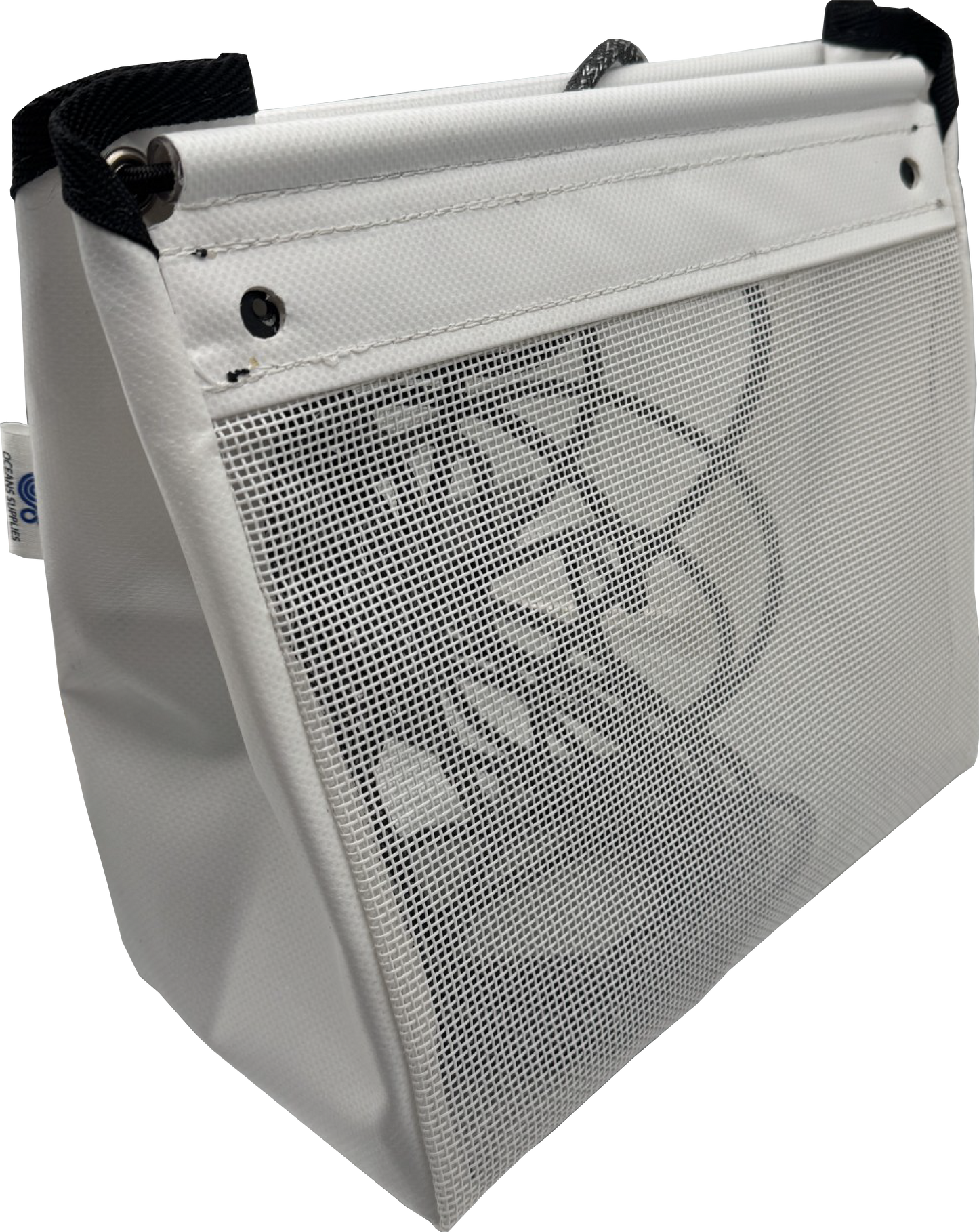 Sailboat Powerboat Cockpit Deck Sheet Rope Storage Bag Closed White (Closed Medium L11.8 x H9.8 x W5.9)
