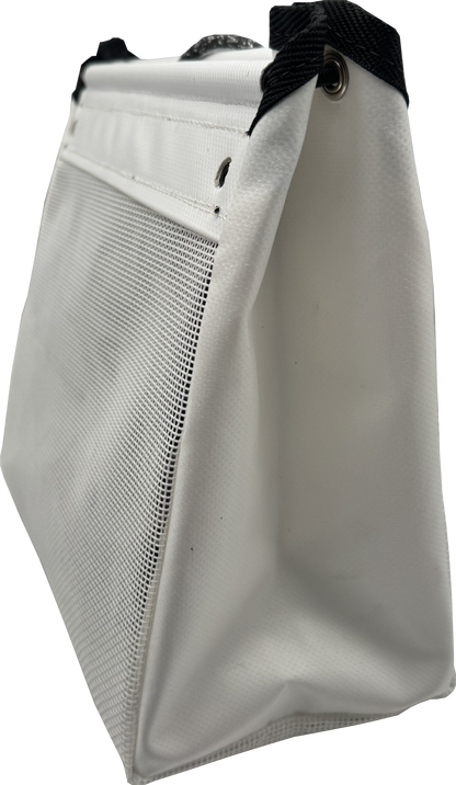 Sailboat Powerboat Cockpit Deck Sheet Rope Storage Bag Closed White (Closed Medium L11.8 x H9.8 x W5.9)