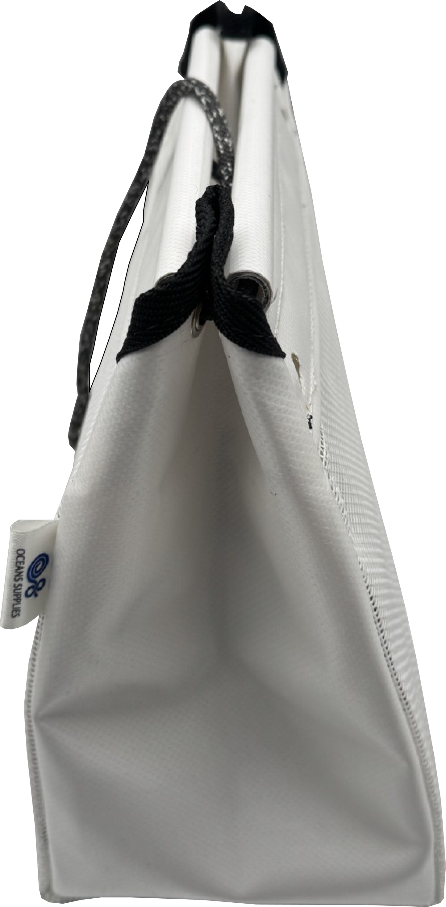 Sailboat Powerboat Cockpit Deck Sheet Rope Storage Bag Closed White (Closed Medium L11.8 x H9.8 x W5.9)