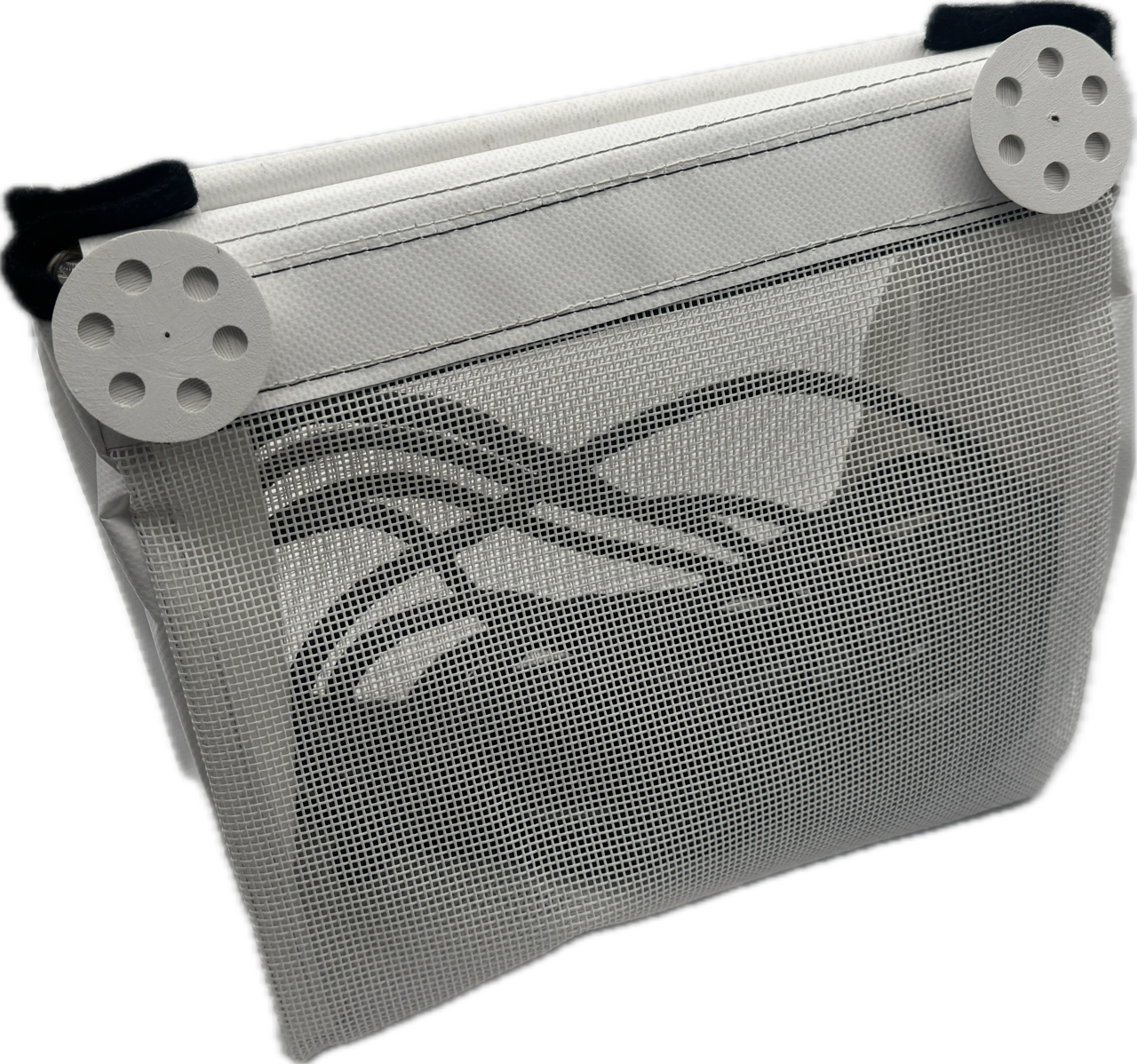 Sailboat Powerboat Cockpit Deck Sheet Rope Storage Bag Closed White (Closed Medium L11.8 x H9.8 x W5.9)