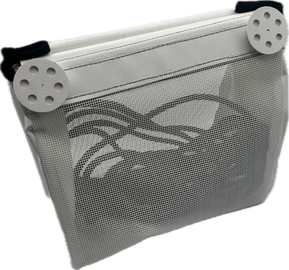 Sailboat Powerboat Cockpit Deck Sheet Rope Storage Bag Closed White (Closed Medium L11.8 x H9.8 x W5.9)