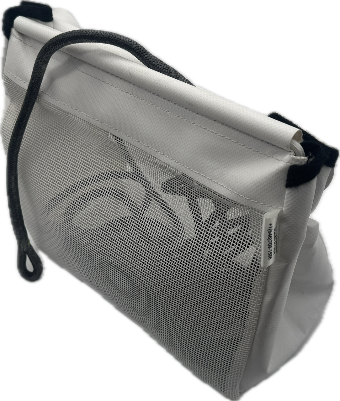 Sailboat Powerboat Cockpit Deck Sheet Rope Storage Bag Closed White (Closed Medium L11.8 x H9.8 x W5.9)