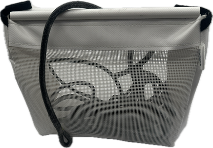 Sailboat Powerboat Cockpit Deck Sheet Rope Storage Bag Closed White (Closed Medium L11.8 x H9.8 x W5.9)