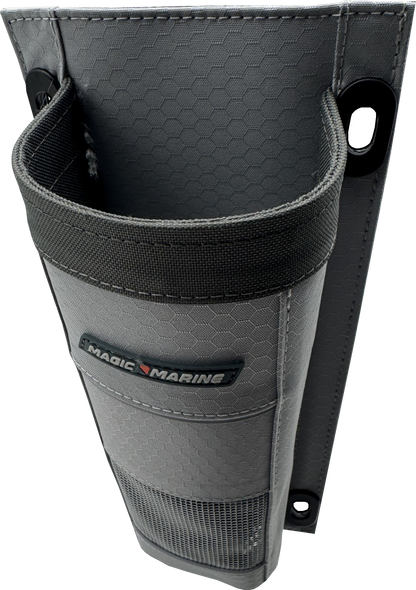 Magic Marine Sailboat Winch Handle Holder – Mesh Storage Pocket with Velcro Backing