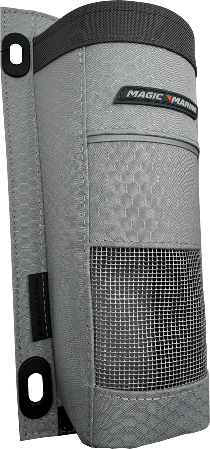 Magic Marine Sailboat Winch Handle Holder – Mesh Storage Pocket with Velcro Backing