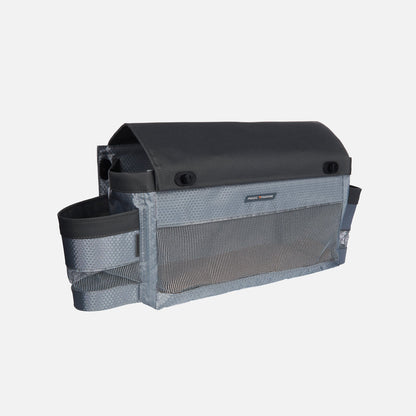 Magic Marine Sailboat Cockpit Rope & Halyard Storage Bag with Cup Holders and Protective Lid – Medium 16×10×4 inch, Gray