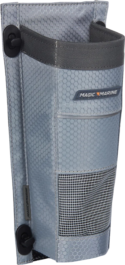 Magic Marine Sailboat Winch Handle Holder – Mesh Storage Pocket with Velcro Backing